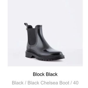 Lemon Jelly - Chelsea Boot - Block Black - Size 40 (10)